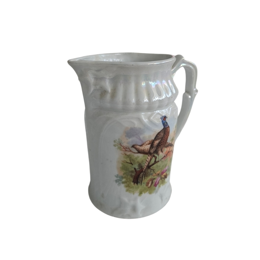 Bavaria  Pitcher Lusterware with BirdsVintage Boho  Design